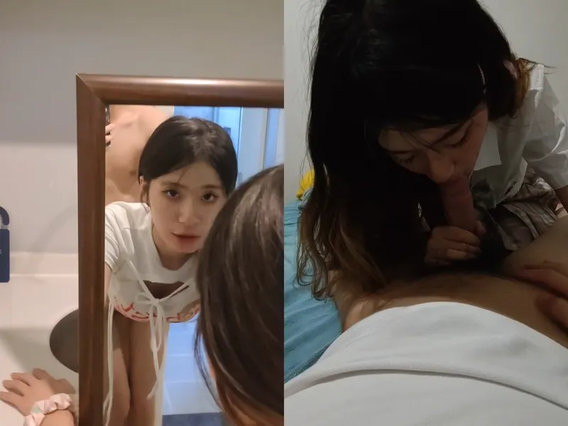 Chị thiên thần doggy trước kính khoái tê tái